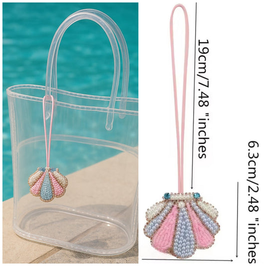 Pinky Shell Bag Charm Accessory